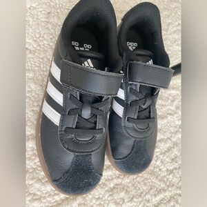 Adidas Kids Black and White Sneakers